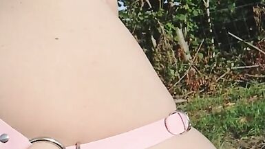 Gay Boy plays outdoor at highway field 1 - 7 image