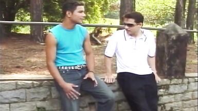 Latin Twink Couple Fuck in the Woods