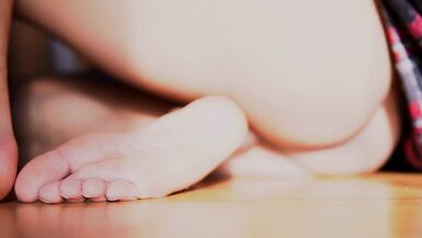 Slut shows off pretty feet and tight asshole - 13 image