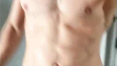 Mutlu cum ile erkek masajı! Eller olmadan cum! Büyük camshot! Erkek orgazmı - 3 image