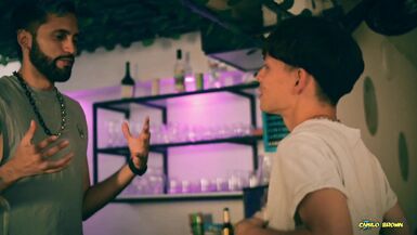 Big Dick Latino Camilo Brown Fucking Petit Twink Jacob Buccella Bareback Giving Him a Nice Facial And Swapping The Cum In a Kiss