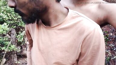 Two Bike Mechanic Stop by on Road and Coming Forest and Fucking Beautiful Inexperienced Boy. - 7 image