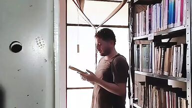 I almost got caught cumming in the library