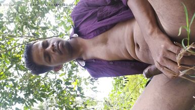 Masturbating on forest outside - 11 image