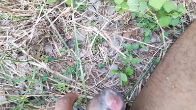 Masturbating on forest outside - 13 image