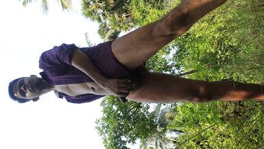Masturbating on forest outside - 14 image