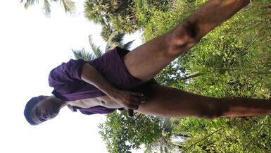 Masturbating on forest outside - 15 image