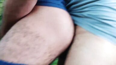 I went up the trail and along the way I found a guy jerking off and on the side several males making out, I soon joined the orgy. - 7 image