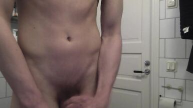 Lubed up 18 Year old Eats Cum