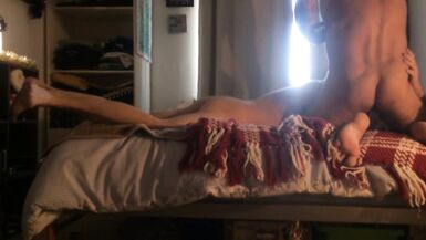 Bi Guy gets Bred by 2 Guys in Anon Grindr Bareback Threesome