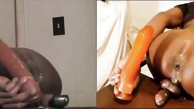 Siyah maske şaşkın siyah göt - göt maymun (02)