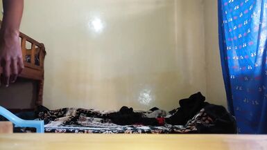 Hidden Camera Catches Roommate Oiling Up And Orgasming Loudly