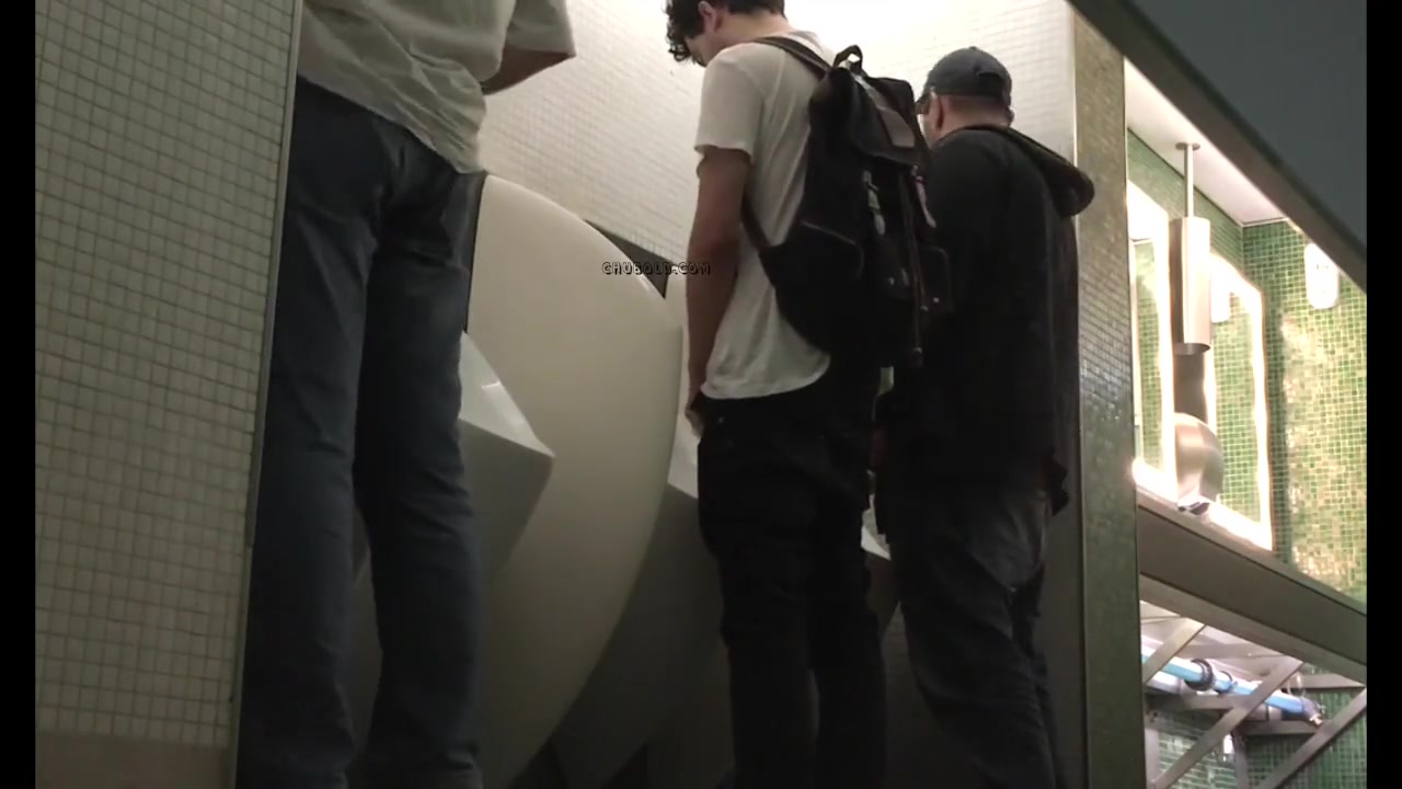 Urinal Spy Porn - Guys Jerking off at the Urinals - gay hd porn video. In Gay ...