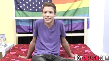 Young Man Demonstrates Ass Play while Stroking his Cock