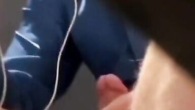 Caught University Teammate Jerking off in between Classes