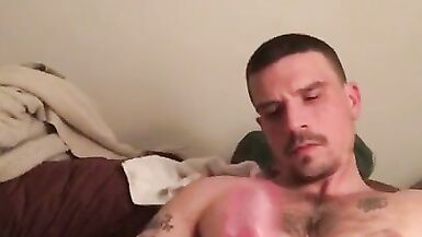 Late Night Stroke Sess with this Daddy Jock: Watch me Pump my Load out